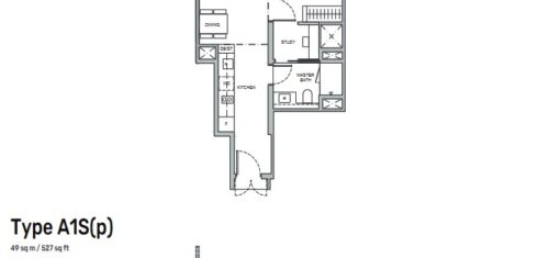 tembusu-grand-1-bedroom-study-type-A1S-singapore